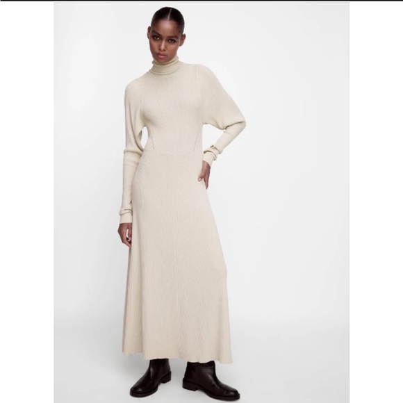 Zara | Dresses | Zara Cream Knit Maxi Dress Turtleneck Long Sleeves Sz Medium Aline Silhouette | Poshmark Zara | Dresses | Zara Cream Knit Maxi Dress Turtleneck Long Sleeves Sz Medium Aline Silhouette | Poshmark